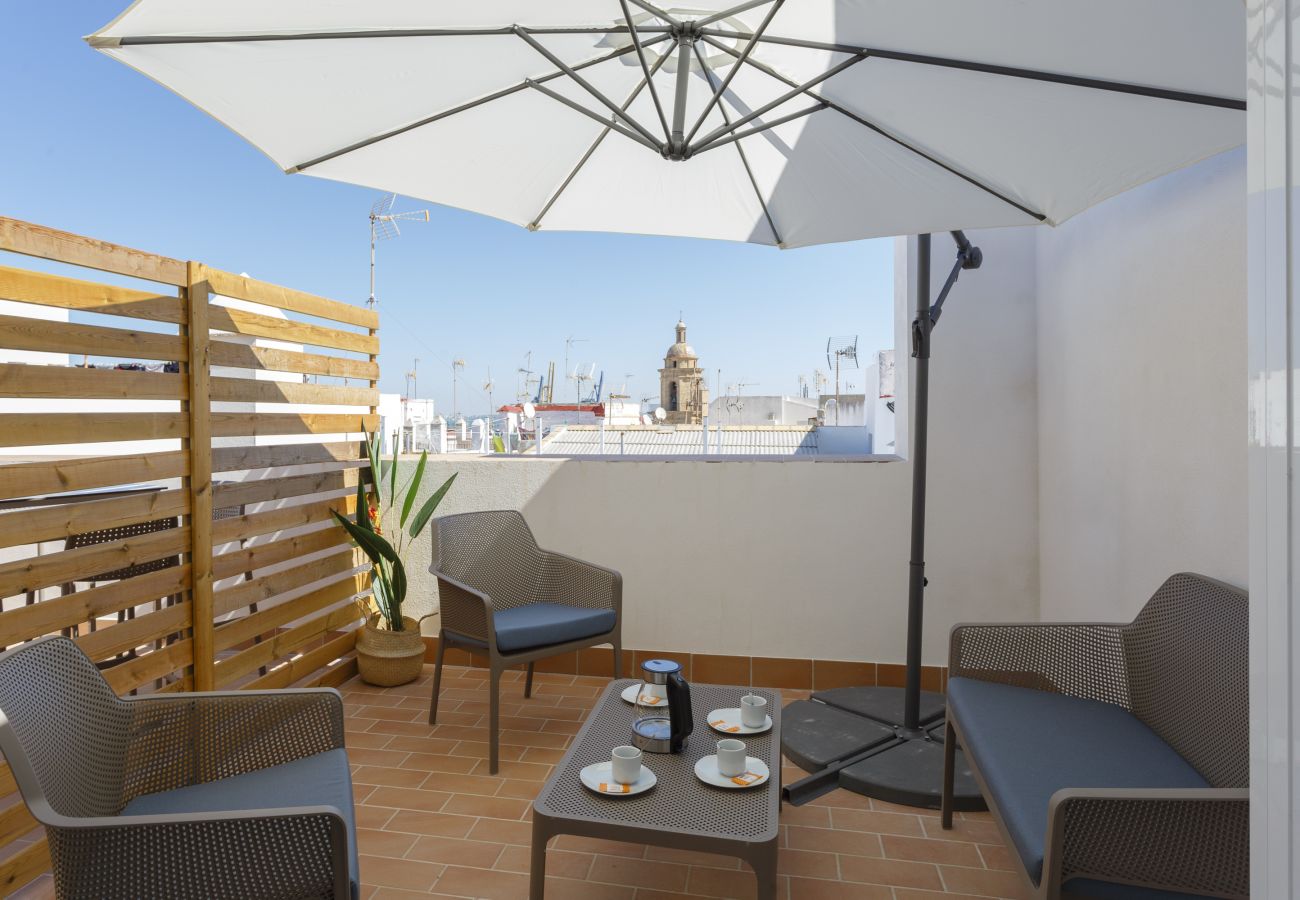 Studio in Cádiz - BRUJULA 3A Attic with terrace by Cadiz4Rentals